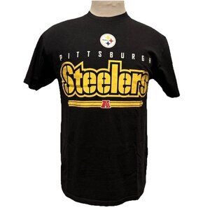 NWOT Pittsburgh Steelers Black NFL Team Apparel T-Shirt Men’s Large AFC